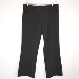 Norma Kamali Charcoal Gray Crop Trouser Pants Size 12 Altered at Waist